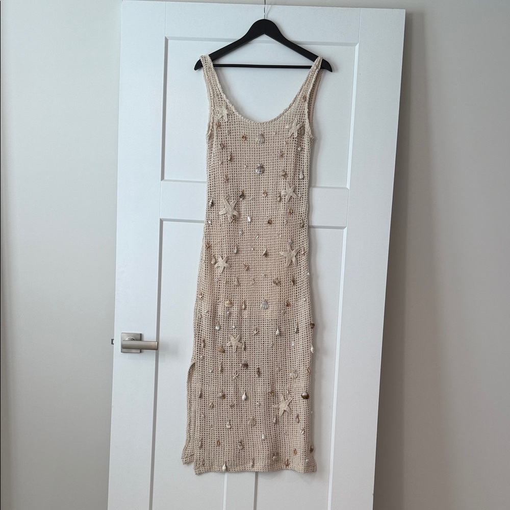 The White Lotus X Aqua crochet dress